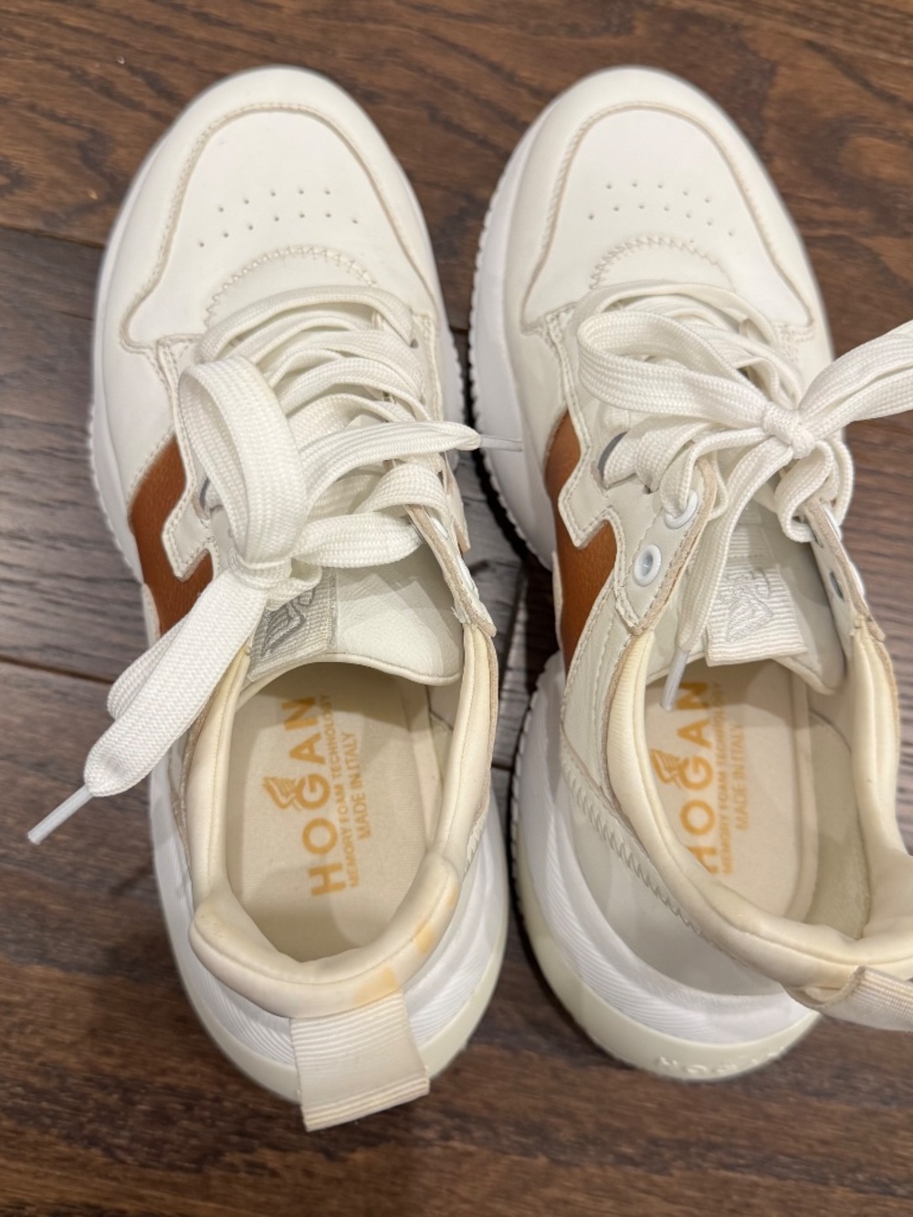 Hogan Women's Interactive White Sneakers Size 37 - Picture 5 of 9